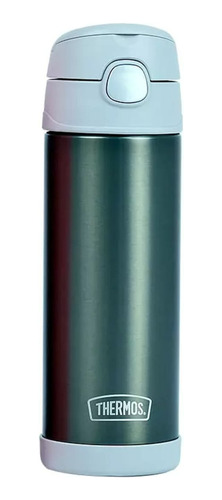 Garrafa Garrafinha Térmica Infantil Thermos Cinza 470ml