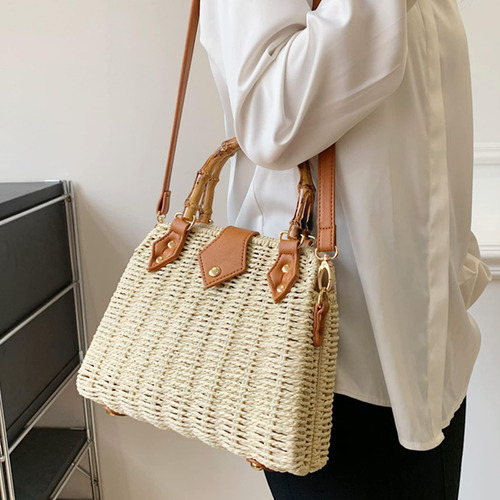 Qtkj Bolso De Paja, Bolsos Cruzados Para Mujer, Bolso Tejido