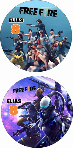 20 Frisbee Free Fire Loud House Personaliz 24hs 16.5cm