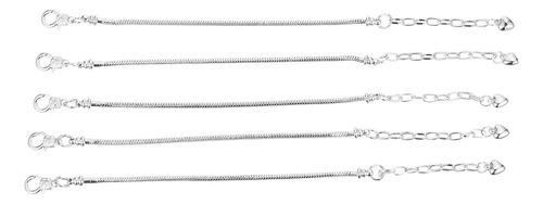 Pulsera De Cadena Con Forma De Hueso De Serpiente, 5 Unidade