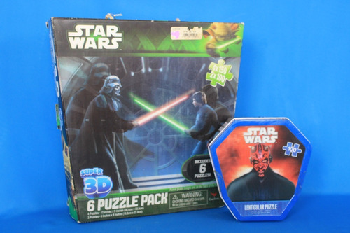 Star Wars Puzzle Pack 7 Rompecabezas Lenticular 3d (Usado)