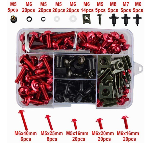 Kit De Parafusos Para Carenagem De Motocicleta 194 P