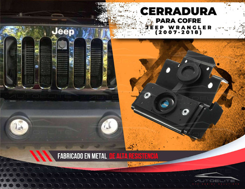 Imagen 7 de 8 de Candado Cofre Jeep Wrangler Jk Frontal Parrilla 07-18