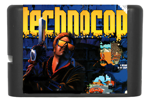 Cartucho Technocop | 16 Bits Retro -museum Games-