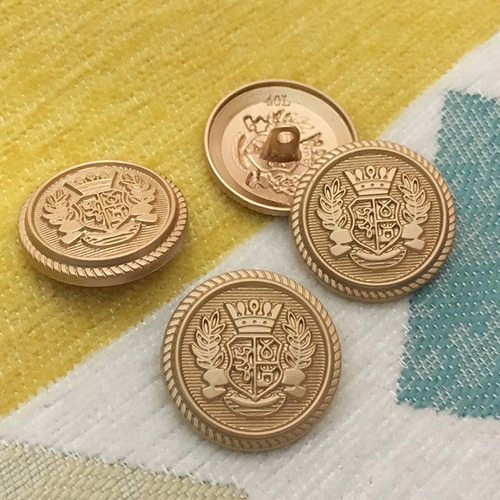 Botões De Metal Para Roupas Diy, 16 Peças