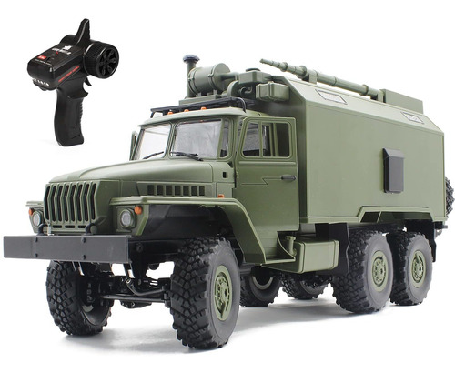 Camión Militar A Control Remoto 116 6wd Todoterreno Para Niñ