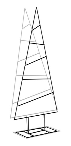 Árbol De Navidad En Hierro 1,40 C/pie Interior - Exterior