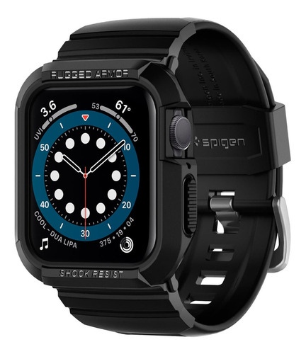 Imagem 1 de 9 de Case Original Spigen Apple Watch S7 41mm Rugged Armor Pro
