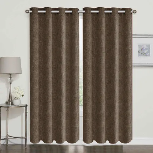 comprar Cortina Mercia- Set De Dos Paños 140 X 220 - Chocolate
