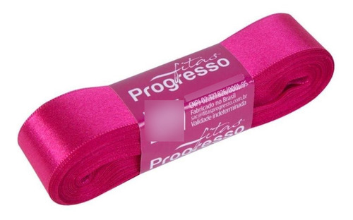 Fita Cetim Rosa Pink 303 Progresso 10 Metros 10mm - Nº 002