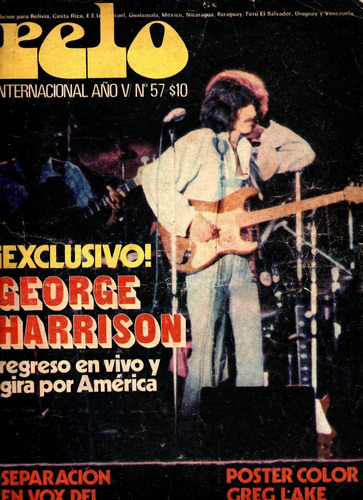 Revista Pelo Nro.57 - George Harrison  1975 The Beatles