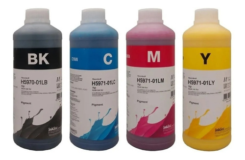 10 Litros Tinta H5970 H5971 Inktec Pigmentada Compatible Hp 