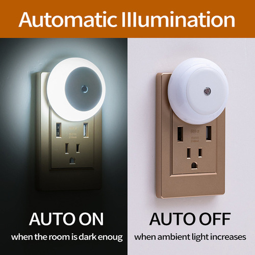 D Luz Nocturna, Sensor Inteligente, Luz De Cabecera, Noche -