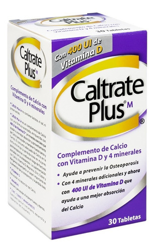 Caltrate Plus M Tabl X 30 Tabletas - Unidad a $1637