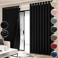 Cortinas Blackout Ventana Sala 300x230cm Lonsp 2 Paneles