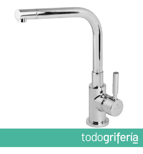 Grifería De Cocina Estalgrif Patriot Monocomando Alto Cromo