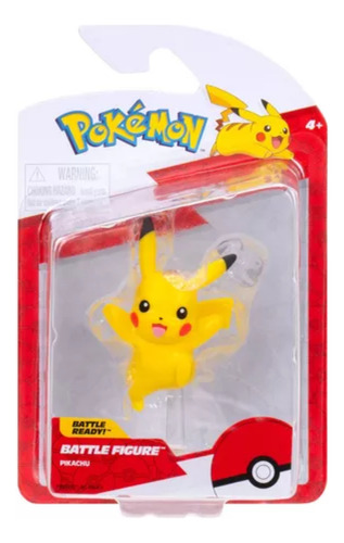 Figura De Batalla Pikachu Pokémon Battle Ready