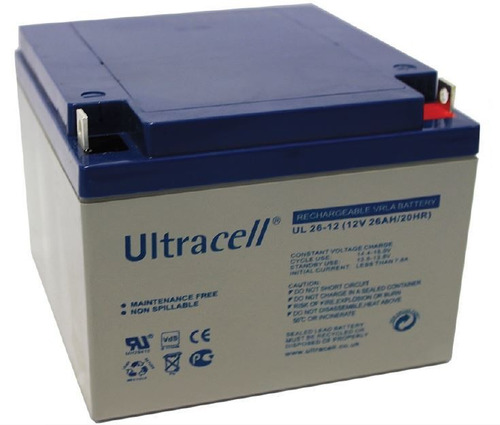 Batería Ultracell Ul26-12 Agm Sellada