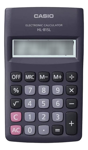Calculadora Casio Portatil Hl-815l-bk 8 Digitos De Bosillo 