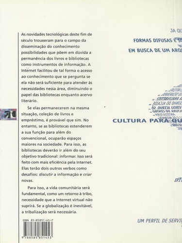 A Casa Da Invenção: Biblioteca Centro De Cultura, De Milanesi, Luís. Editora Ateliê Editorial, Capa Mole, Edição 2ª Edição - 2003 Em Português