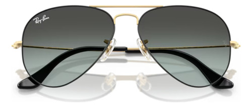 Óculos de sol Ray-ban Aviator RB3025 9271gk 58 cor preta