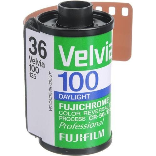 Película De Diapositivas Color Fujichrome Velvia Rvp 1...