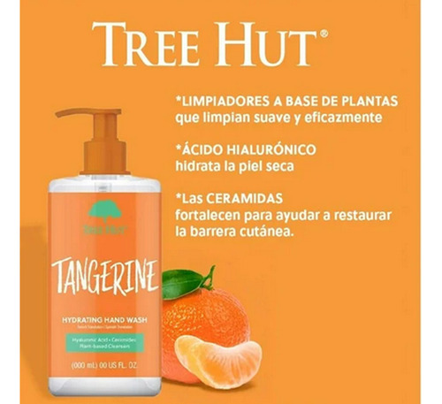 Tree Hut Jabon Liquido Tangerina Y Acido Hialuronico 325 Ml