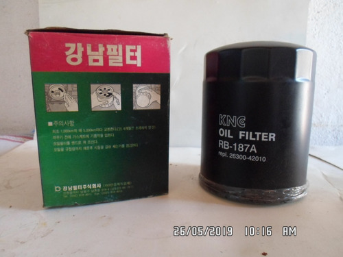Filtro De Aceite Disel  Para Hyunday Pregio / H-100