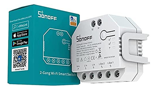 Interruptor De Cortina Inteligente Sonoff Wifi Con Medición