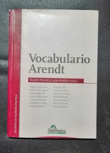 Vocabulario Arendt Beatriz Porcel Y Lucas Martin