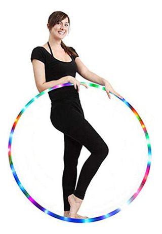 Luz LED plegable Hula Hoop Rgb Fitness Dance