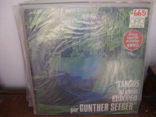 Vinilo Gunther Seeger Tangos Al Estilo Europeo T3