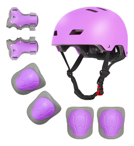 Kids Bike Helmet Knee Elbow Wrist Pads 2-8 Years Toddler To