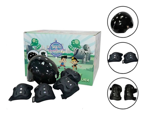 Kit Proteção Infantil Com Capacete Turma Da Aventura Unitoys