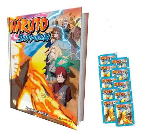 Álbum Naruto Shippuden + 25 Sobres De Laminas Al Azar