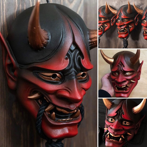 Disfraz De Horror Hannya, Máscara De Halloween Para Cosplay