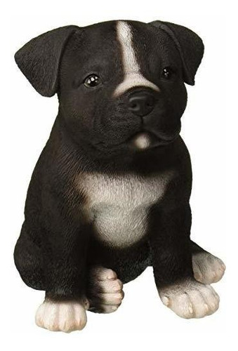 Hiline Gift Ltd Sentado Staffordshire Pitbull Puppy Statue