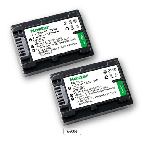 (2) Baterias Mod. 66004 Para S0ny Hxr-nx5r