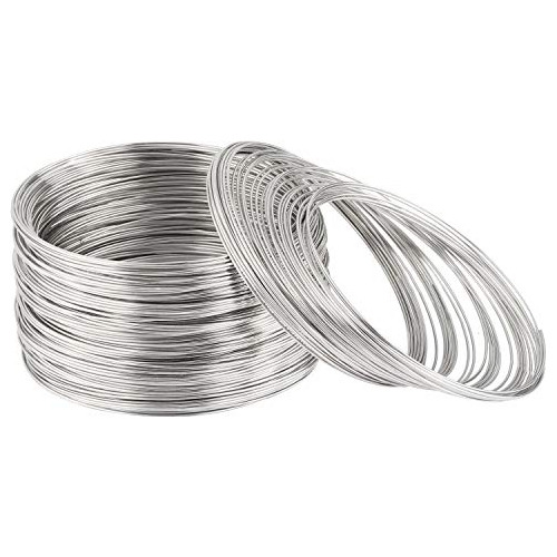 800 Loops Silver Memory Wire 22 Gauge Jewelry Wire Bead...