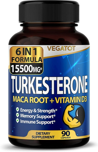 Turkesterona+vit D3 Y+ 6en1 15.500mg 90u-musculo-resistencia