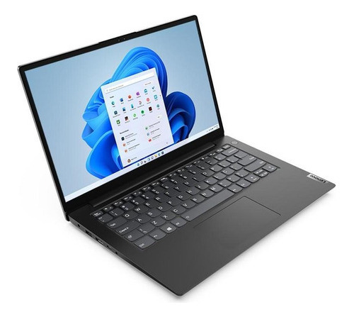 Notebook Lenovo V14 Amd R5 8gb 256gb Ssd W11 Home 14 Fhd Preto