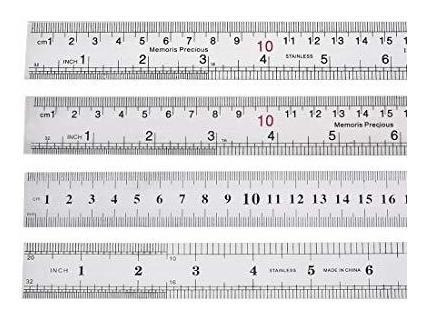 Herramienta Uxcell Straight Ruler 6 20cm 8 30cm
