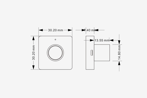 Cerradura Biometrica Cajones Packx2 Tekno Mini F040 Huella