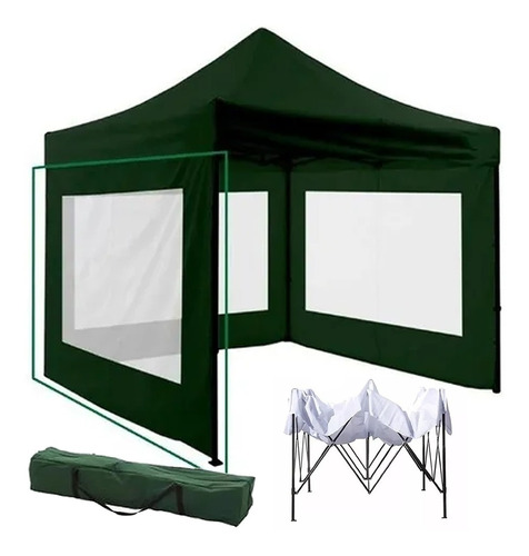 Gazebo Plegable Autoarmable 3x3 Mts Reforzado Paredes Bolso 