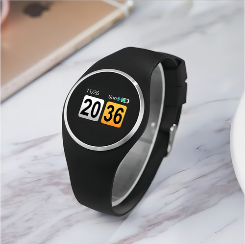 Relógio Inteligente Smartwatch Q1 Produto No Brasil Qs90 Caixa Preto Pulseira Preto Bisel Preto