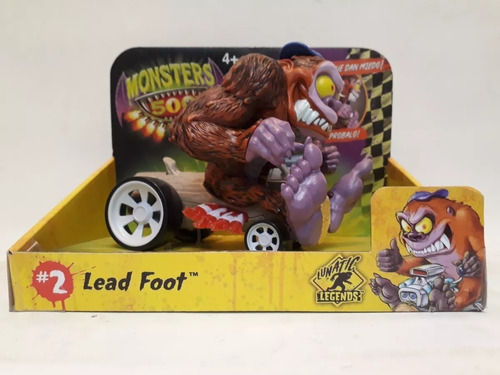 Auto Monsters 500 Grande #2 Lead Foot Con Luces Y Sonido