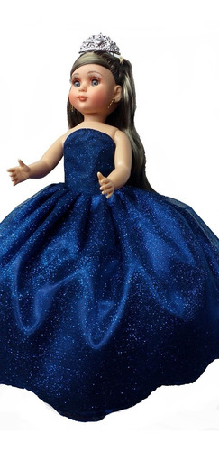 Muñeca Quinceañera Xv 15 Lacio Azul Marino