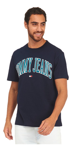 Camiseta Tommy Jeans Para Hombre Dm0dm18558