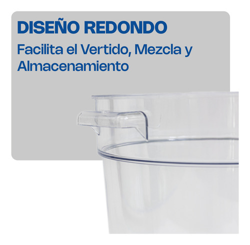 Recipiente Policarbonato Redondo 4qt Caledonia Repore-4