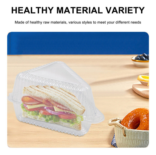 Set De 100 Cajas Triangulares Para Tartas Desechables Para S